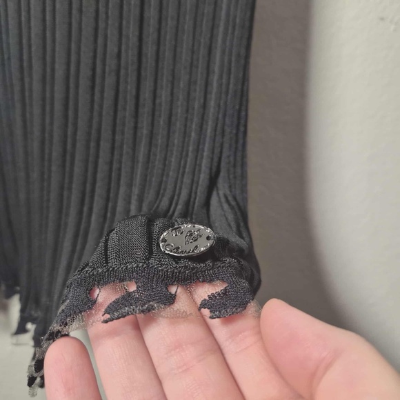 CHANEL Luxury Vintage Y2K Archives RARE Mesh Tulle Whimsigoth Grunge Tank Top M - Picture 10 of 16